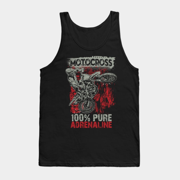 MOTOCRSS 100% PURE ADRENALINE Tank Top by OffRoadStyles